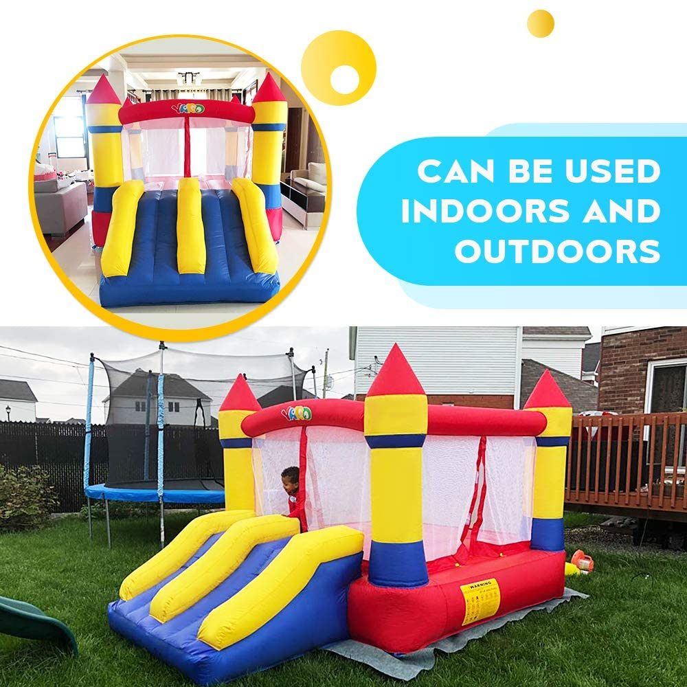 Bounce House with Slide and Air Blower Q611877