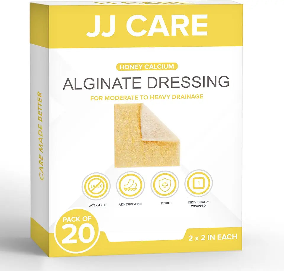 Honey Calcium Alginate Dressing 2”x2” Pack of 20 Y8024