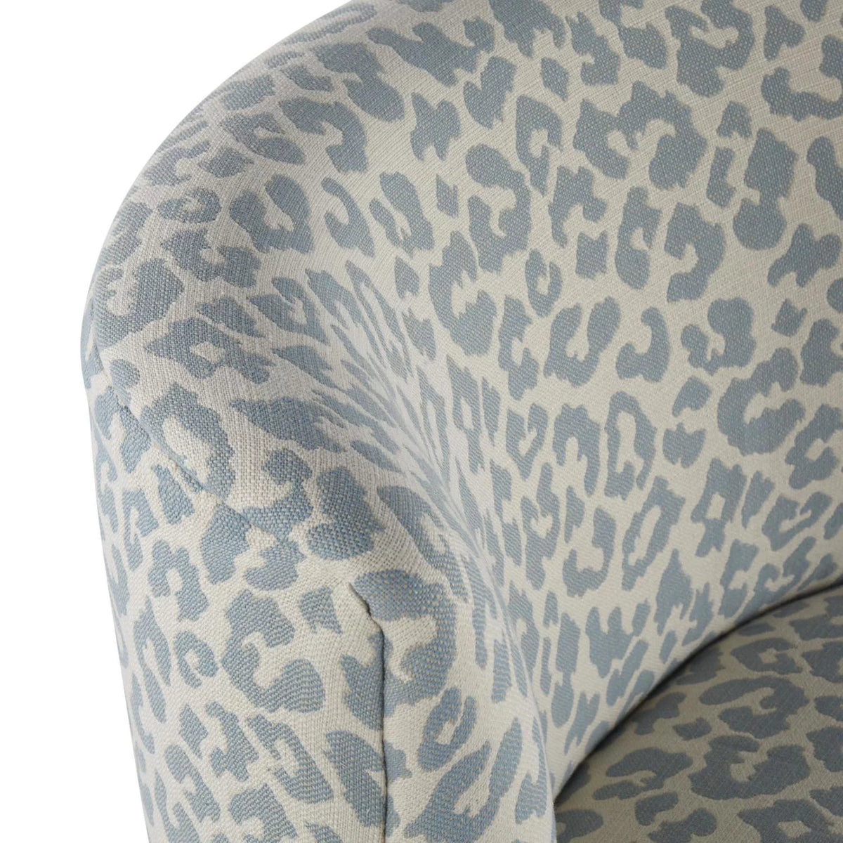 Blue Leopard Slipper Chair Q66870