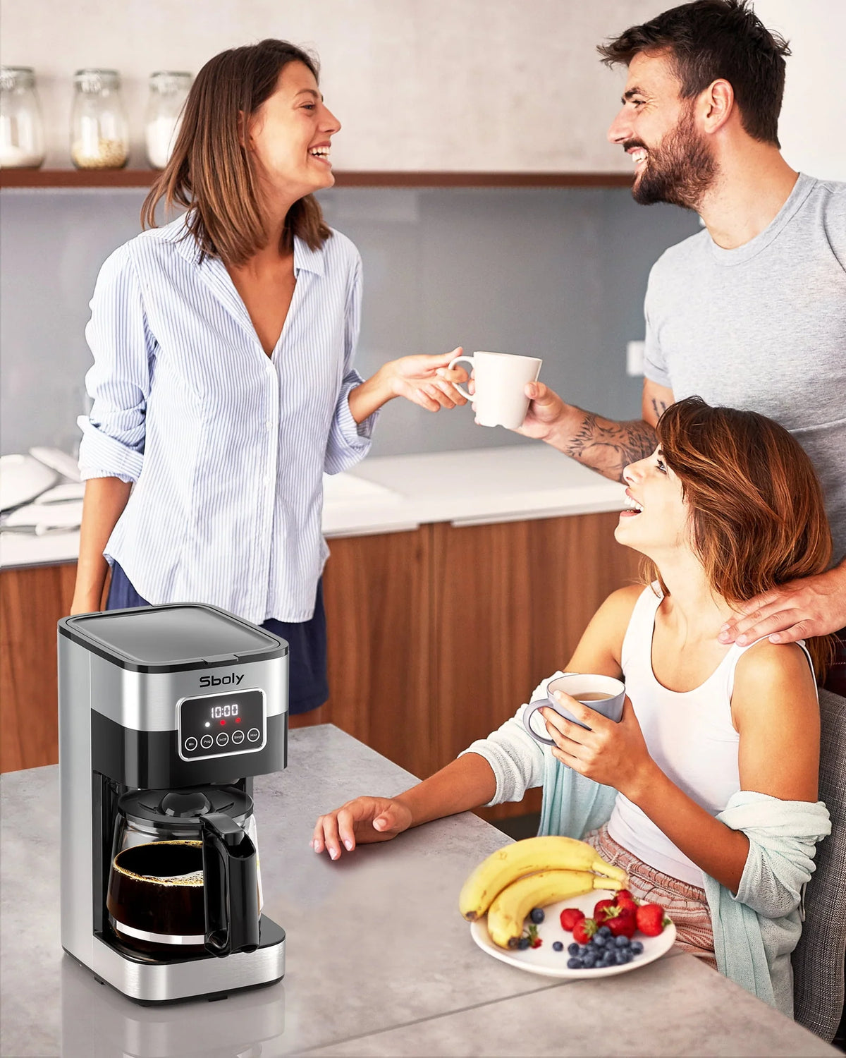 Black Programmable Drip Coffee Maker F124093