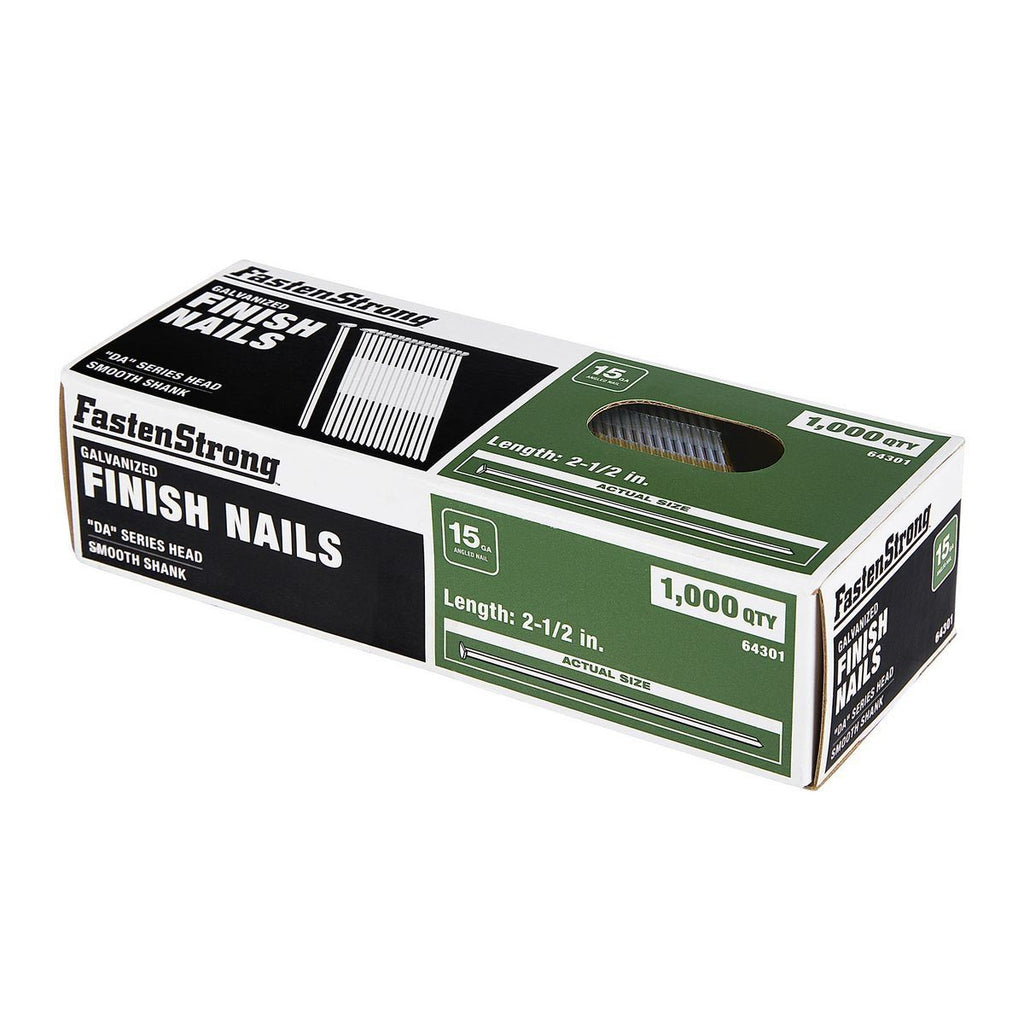2-1/2 in. 15 GA Galvanized Finish Nails, 1000-Pack N5568