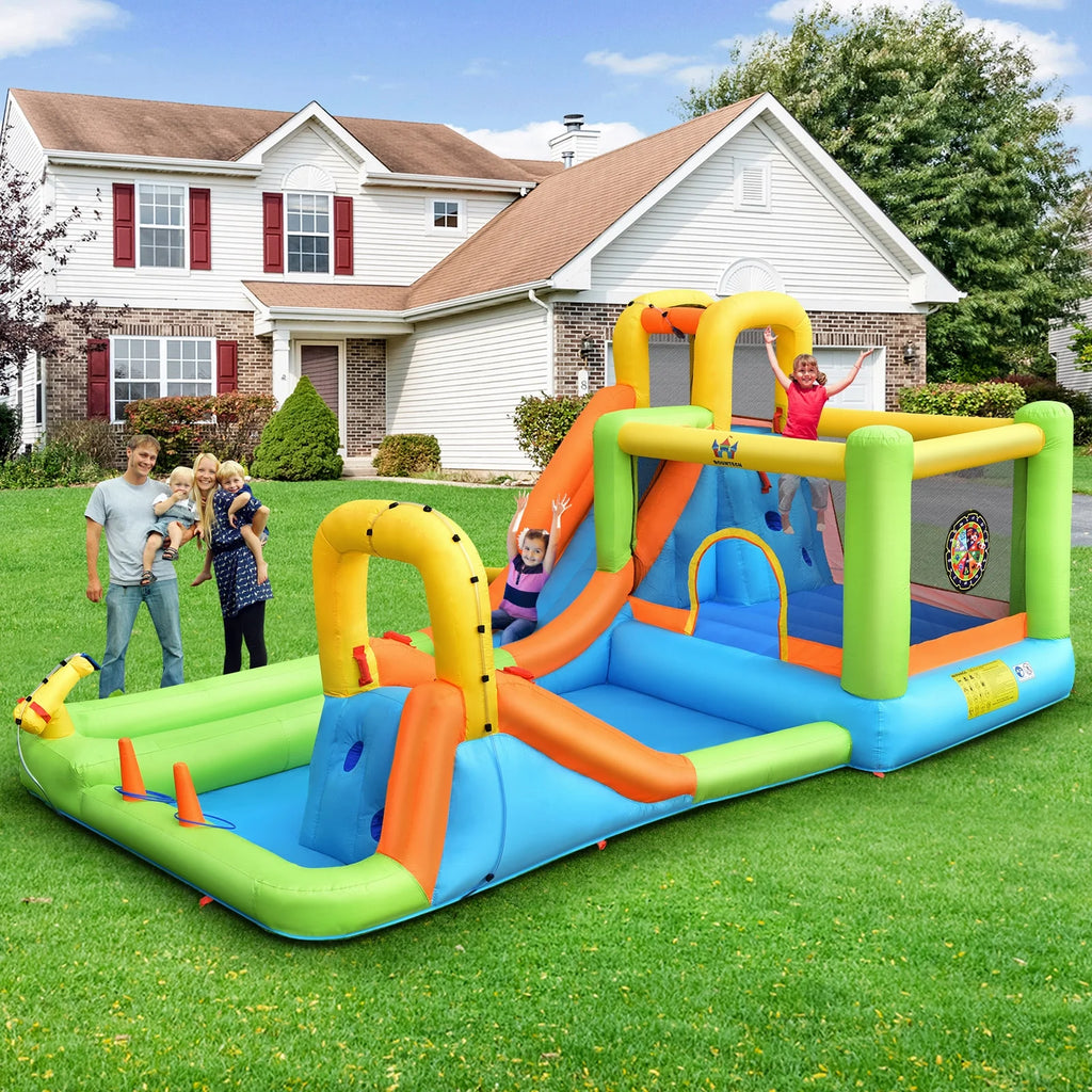 Inflatable Water Slide Park Bounce House Climbing Wall K901376