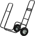 Firewood Cart Wood Hauler Log Carrier with Rolling Wheel V390