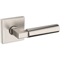 Satin Nickel Passage Door Lever Set with Square Rose H46419