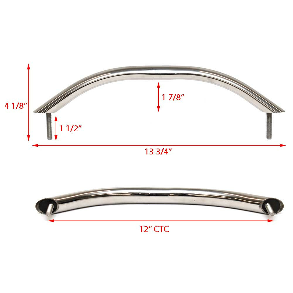 Stainless Steel Boat Grab Rail 13 3/4 x 4 1/8 Inch F90318
