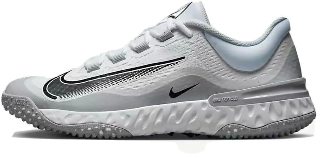 Grey/White Baseball Turf Shoes K71398