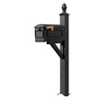 Black Mailbox with Pineapple Finial O5973