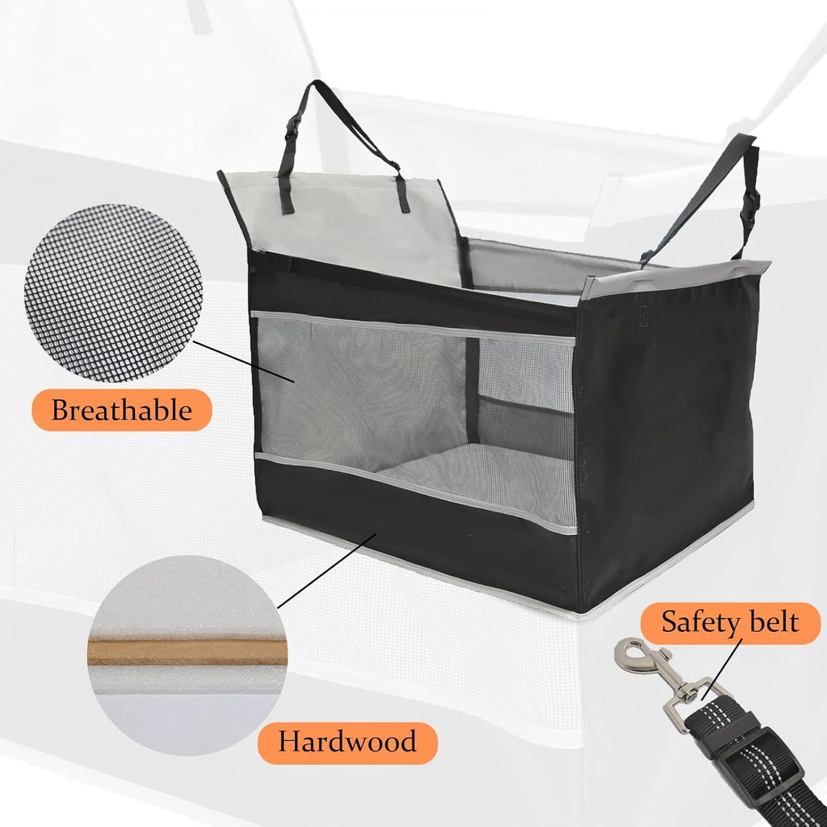Dog Car Seat Extender for Large Dogs, Waterproof Materials P36441