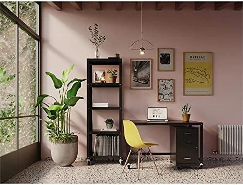 3 Drawer Metal Mobile File Cabinet with Lock, Black D27328