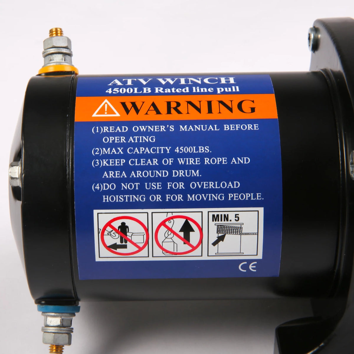 4500 LBS 12V DC Electric Winch with 15m Synthetic Rope M90312