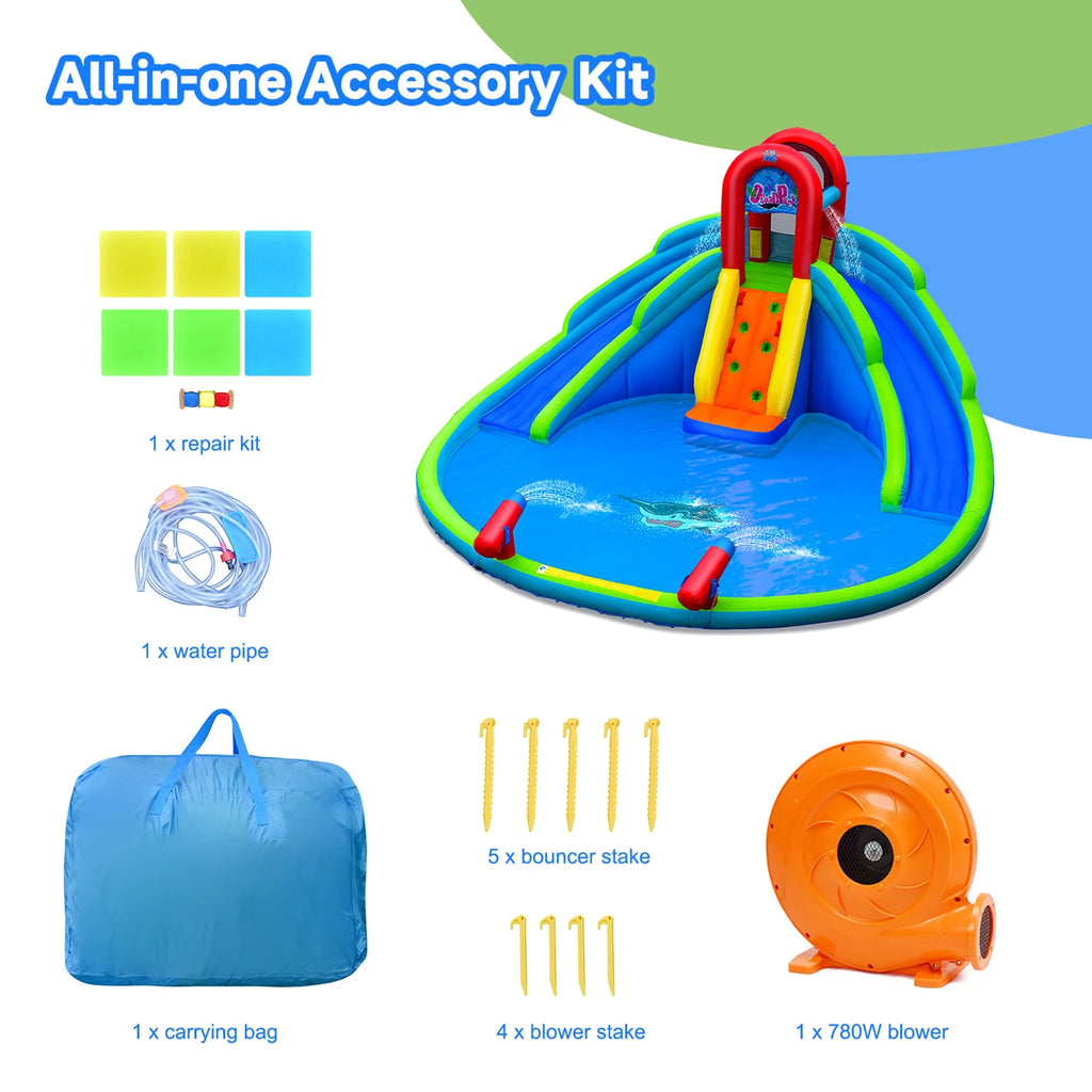 Inflatable Wet & Dry Bounce House with Blower X57775