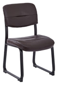 Espresso Visitor Chair with Sled Base U498685