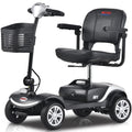 4-Wheel Mobility Scooter with Detachable Basket, Silver O189