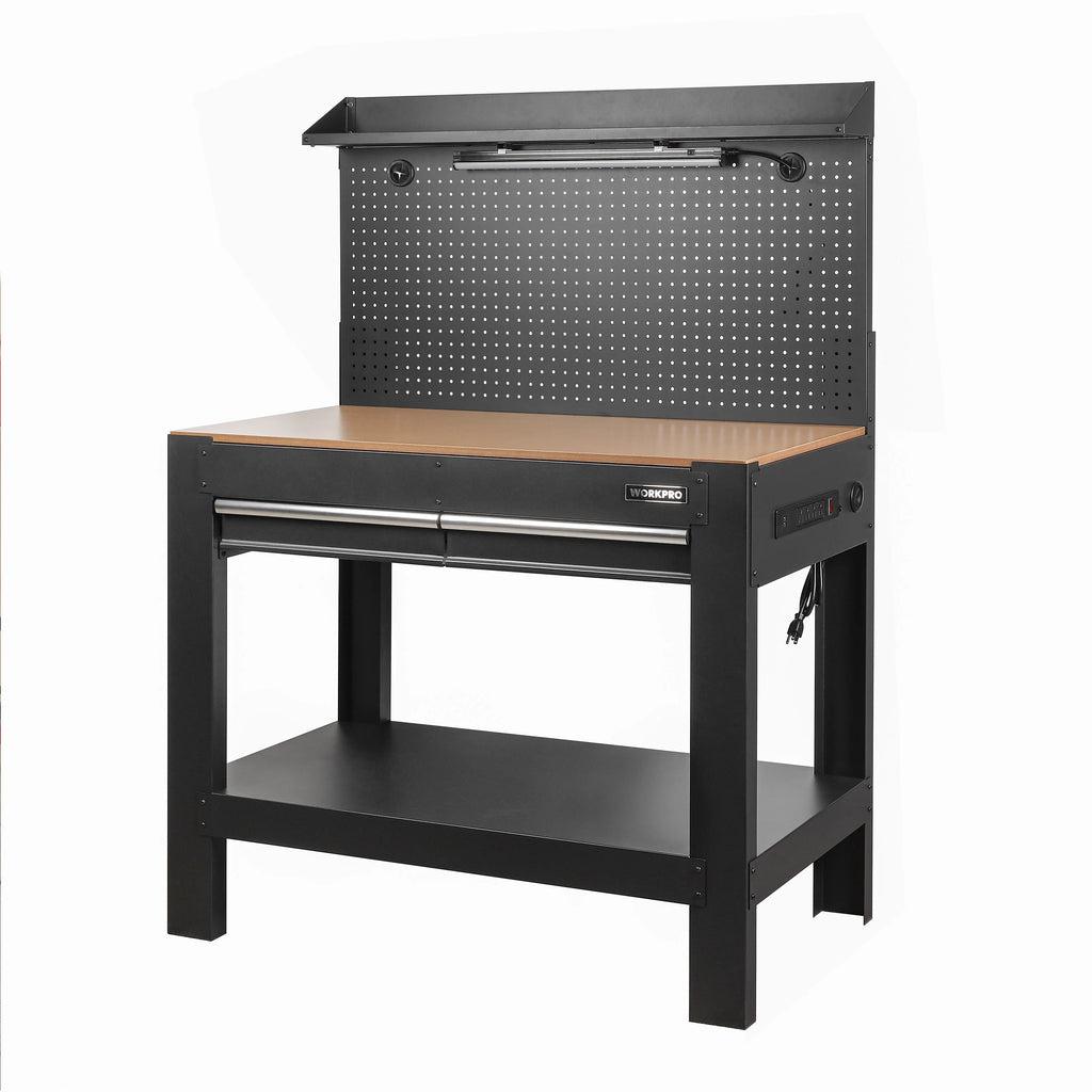 45-in Multipurpose Workbench with LED Light & Power Strip Z400916
