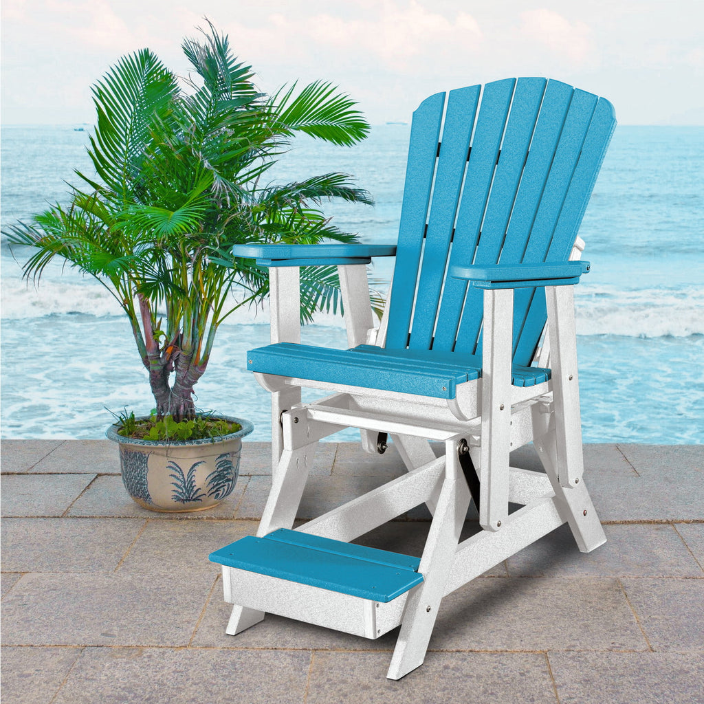 Double Balcony Height Glider with Center Table L46876