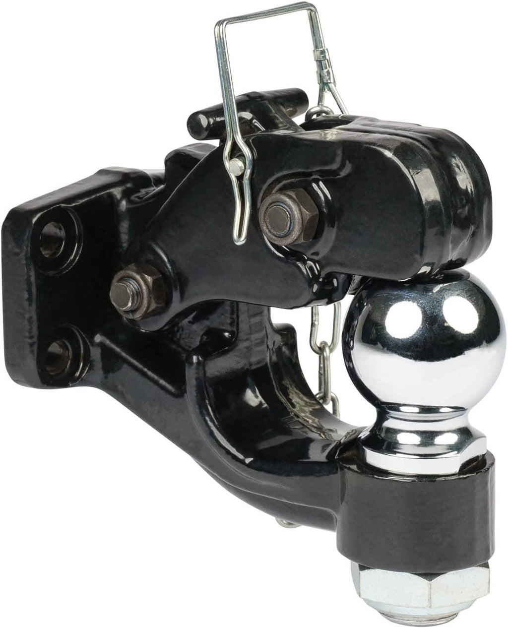 Pintle Hitch with 2-5/16-Inch Trailer Ball, 8 Ton Combination Hitch with Mounting Kit Y213