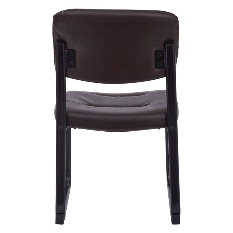 Espresso Visitor Chair with Sled Base U498685