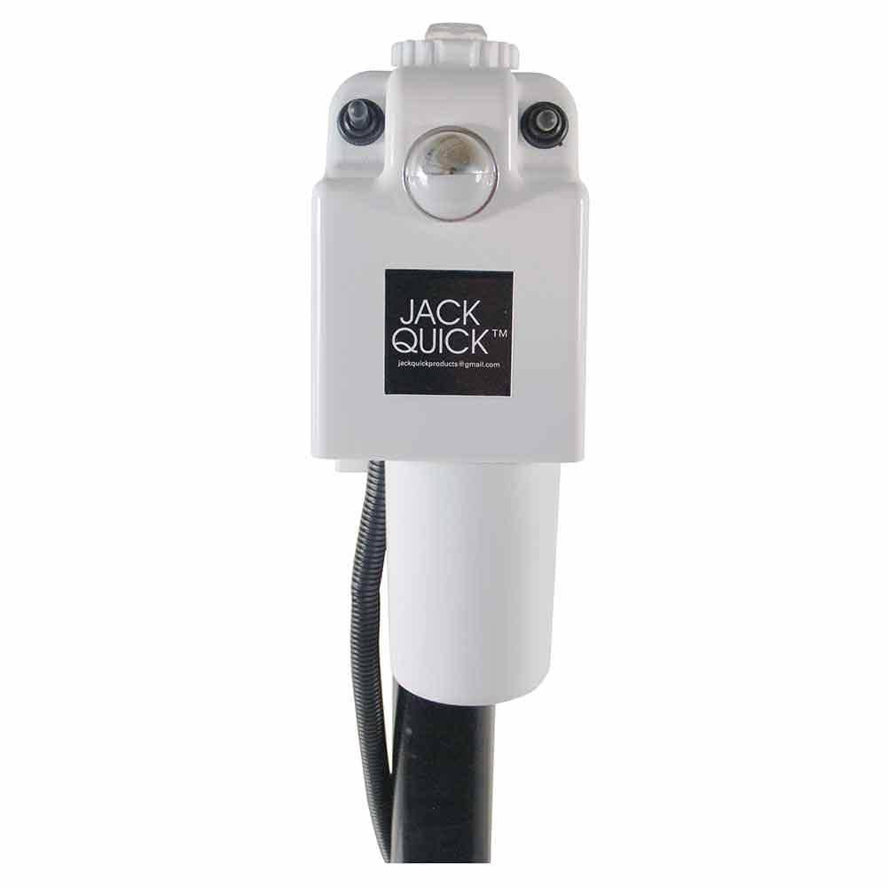 12-Volt Electric Tongue Jack with White Cover and 7-Way Plug, 3650 lb. Q986