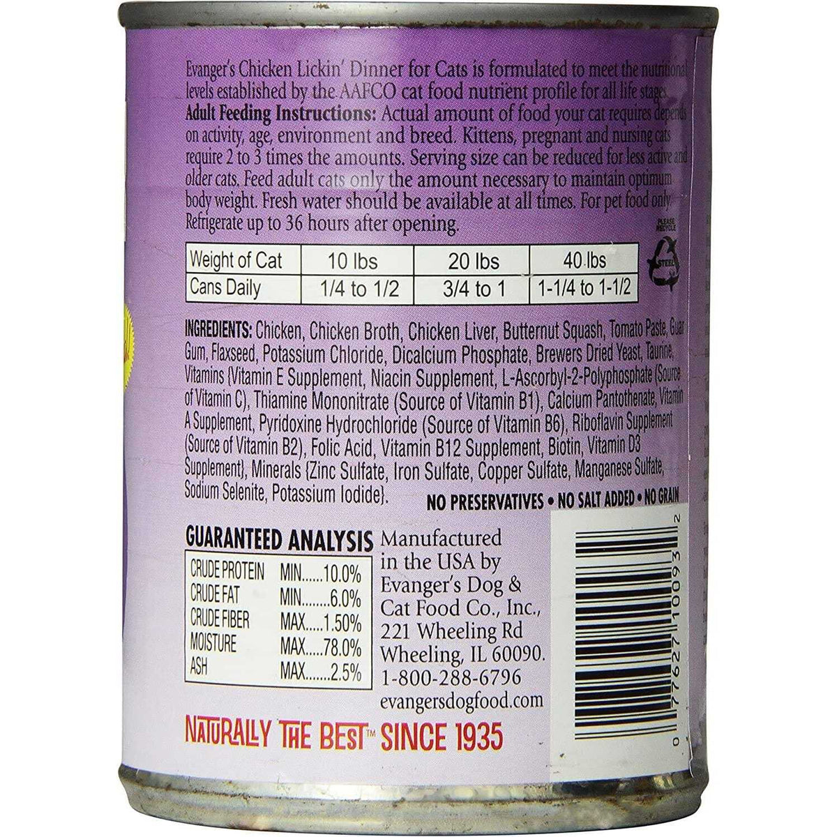 Chicken Canned Cat Food V136682