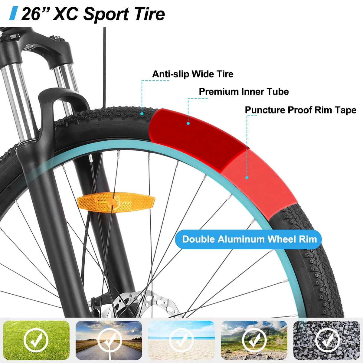 26 inch 24 Speeds Mountain Bike R409