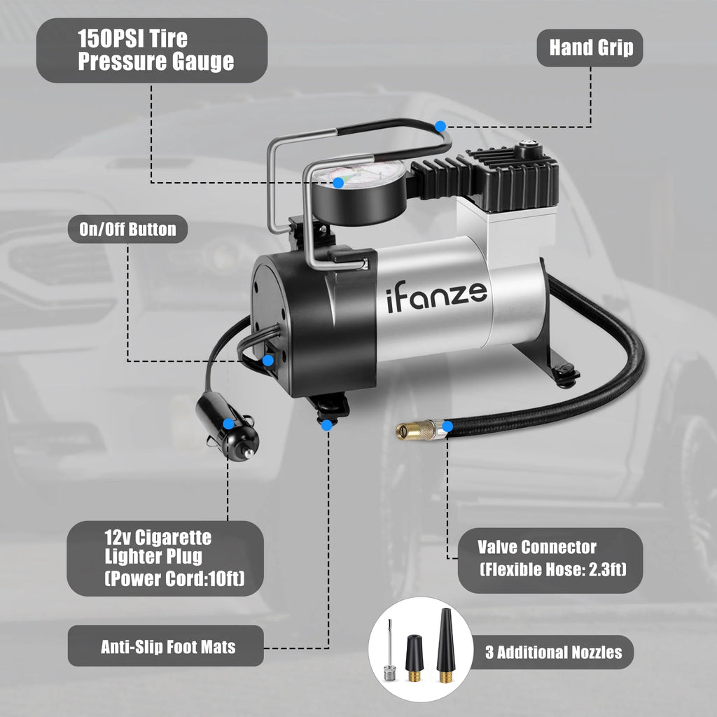 Portable Air Compressor Tire Inflator 12V G108279