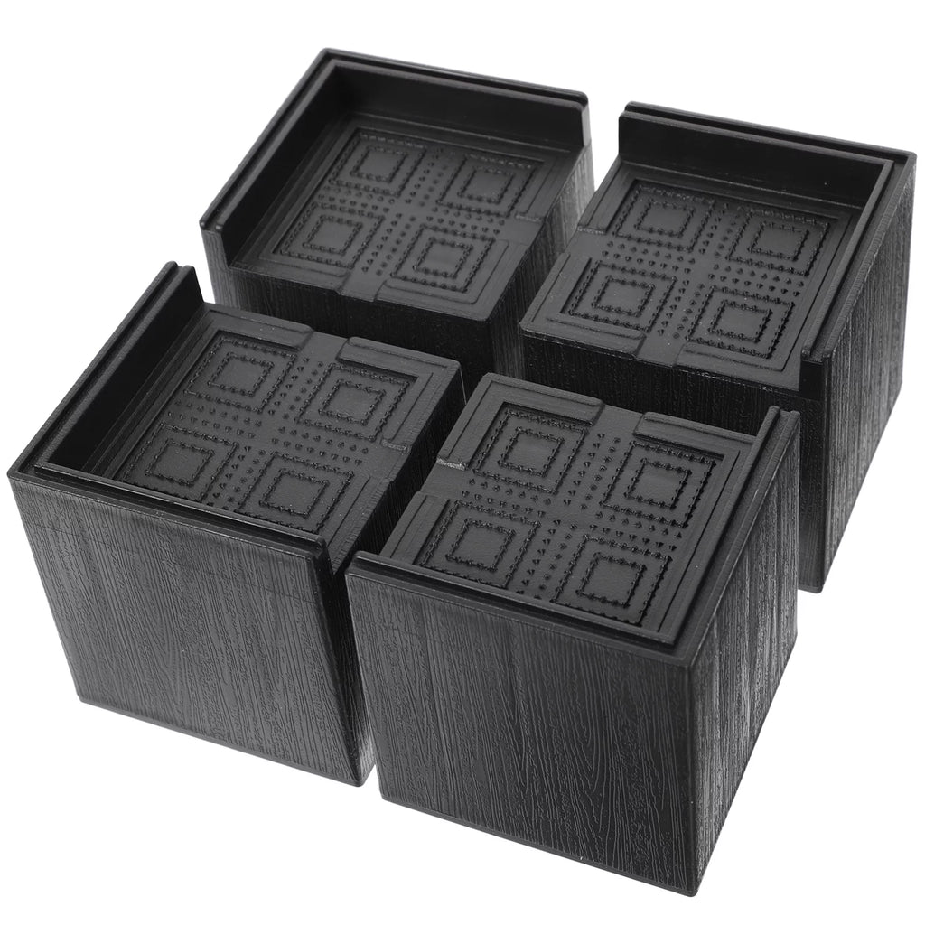 4pcs Square Rubber Furniture Risers P23043