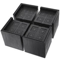 4pcs Square Rubber Furniture Risers P23043