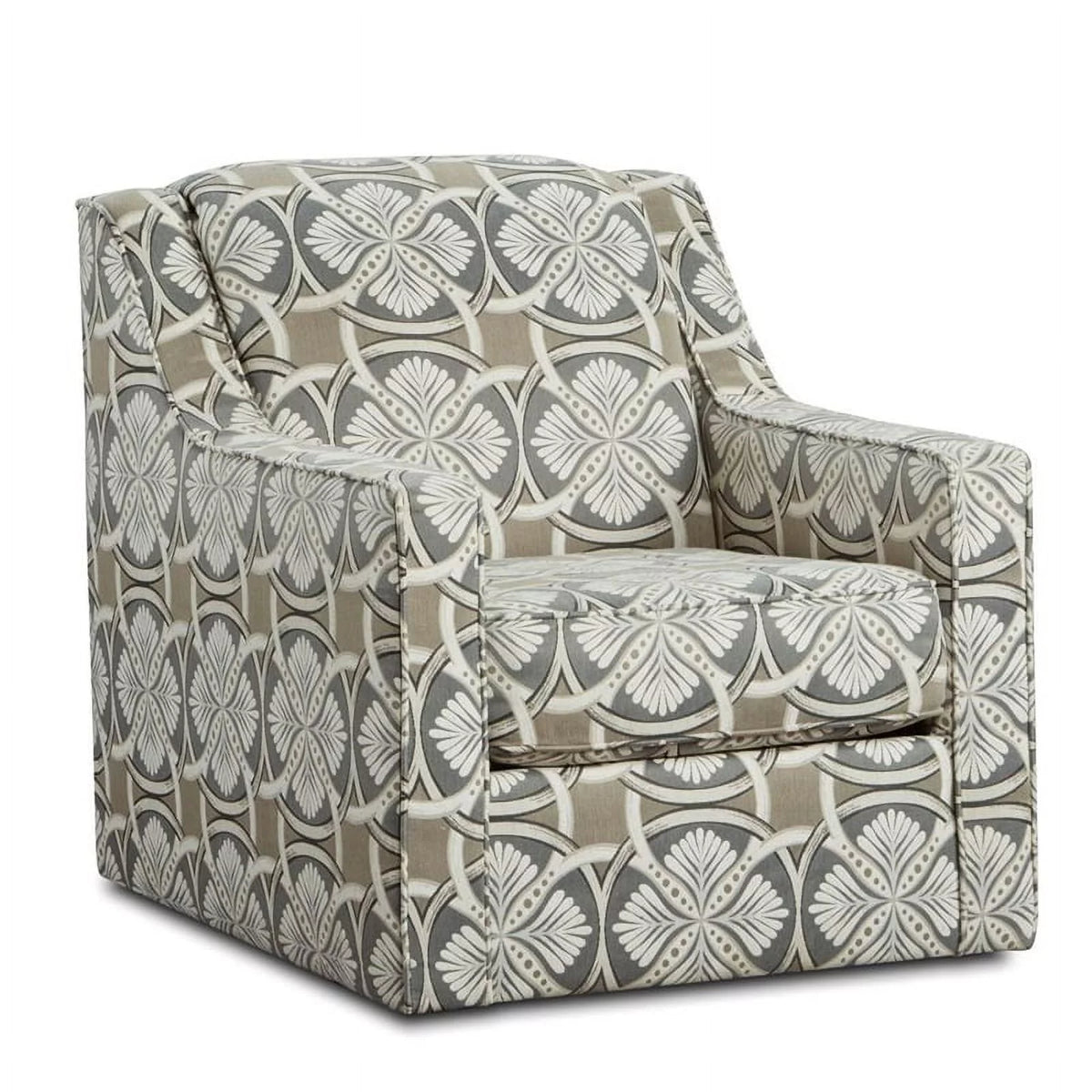 Beige Swivel Accent Chair G43548