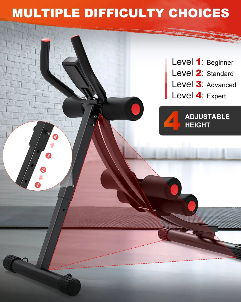 Foldable Ab Trainer with LCD Display L264278