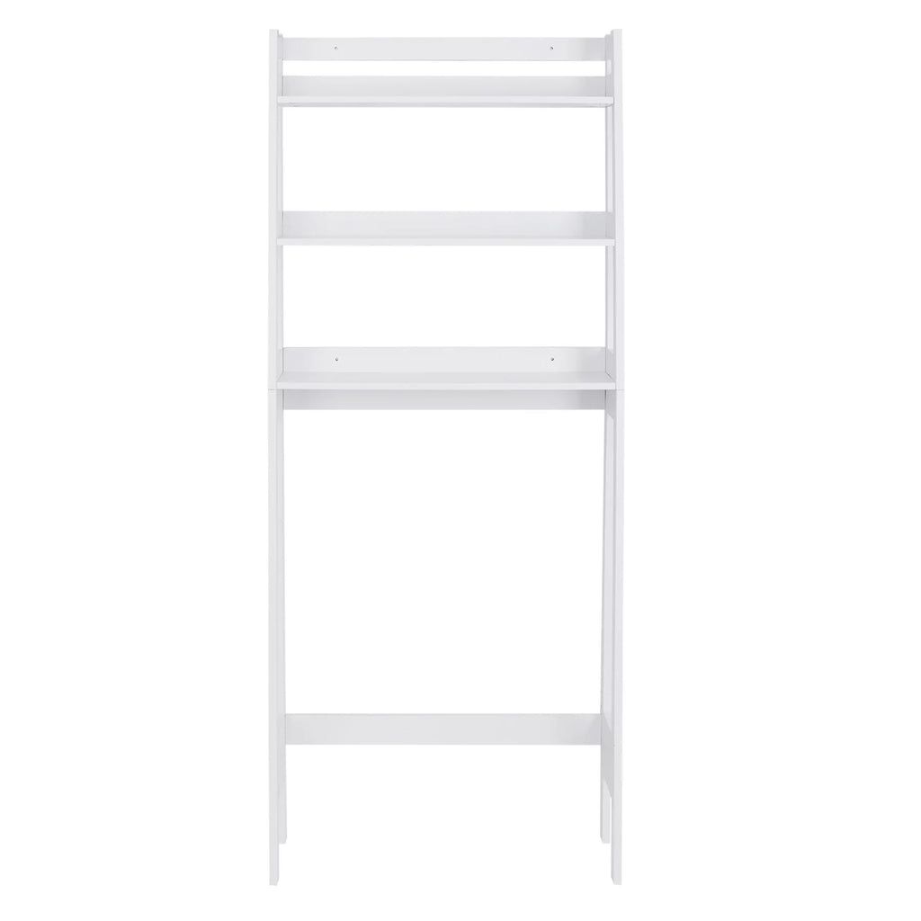White 3-Tier Wooden Over-The-Toilet Storage Shelf U5256