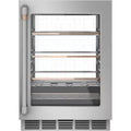 24 in. 14-Bottle Wine and 126-Can Beverage Cooler in Stainless Steel Z7668