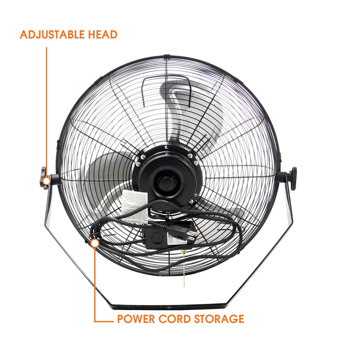 18 Wall Mountable Floor Fan with 3 Speed Settings T386793