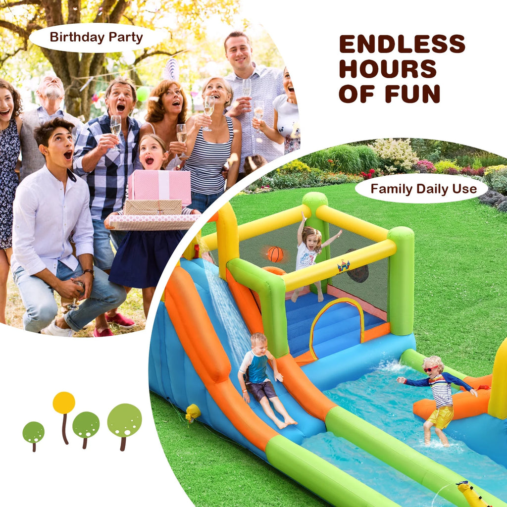 Inflatable Water Slide Park Bounce House Climbing Wall K901376