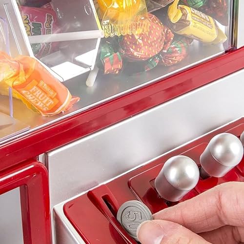 Mini Arcade Claw Machine Game with Lights & Sounds, 14 Inch x 10 Inch, Red K8540
