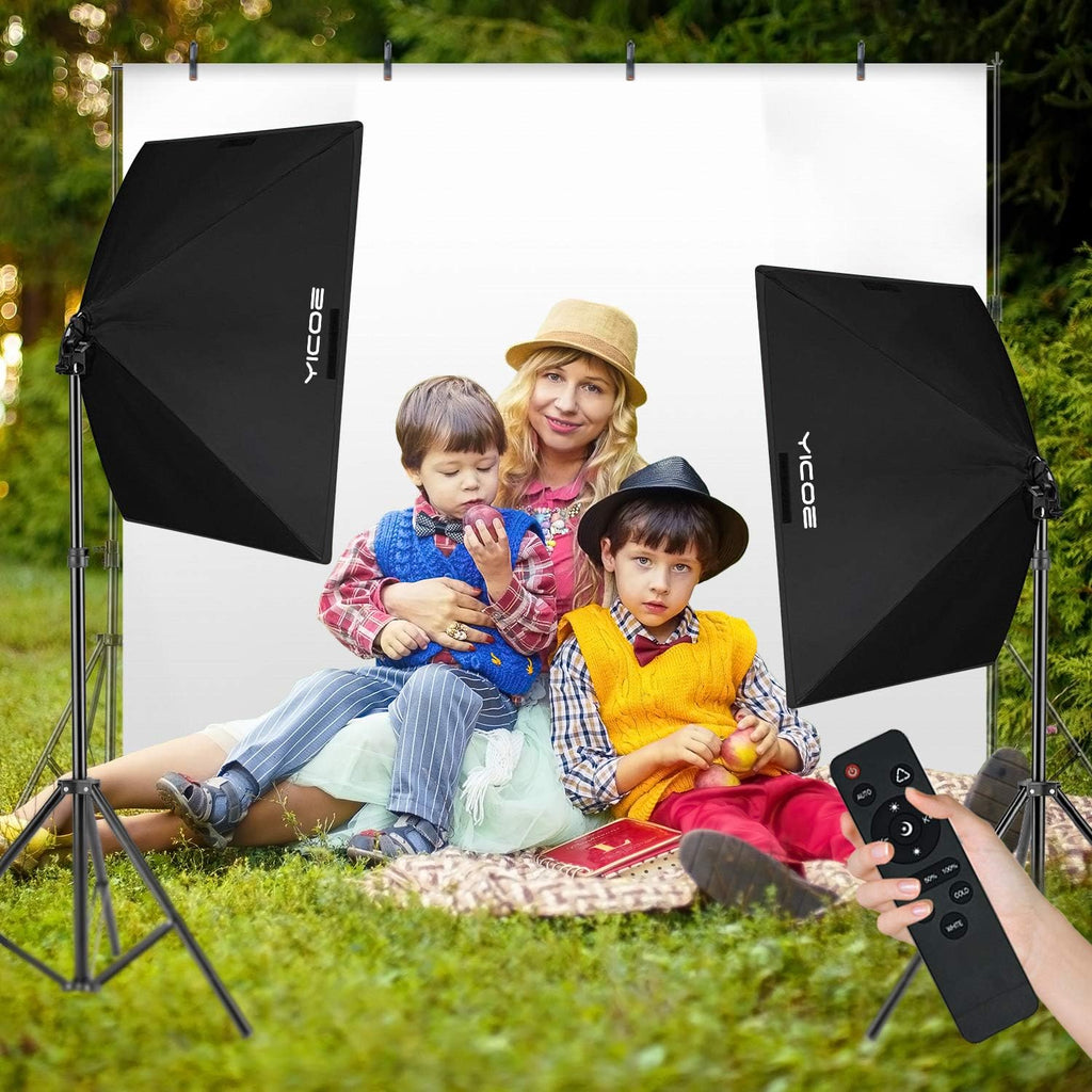 Softbox Lighting Kit Continuous Lighting System with 5700K Light Bulb G61577