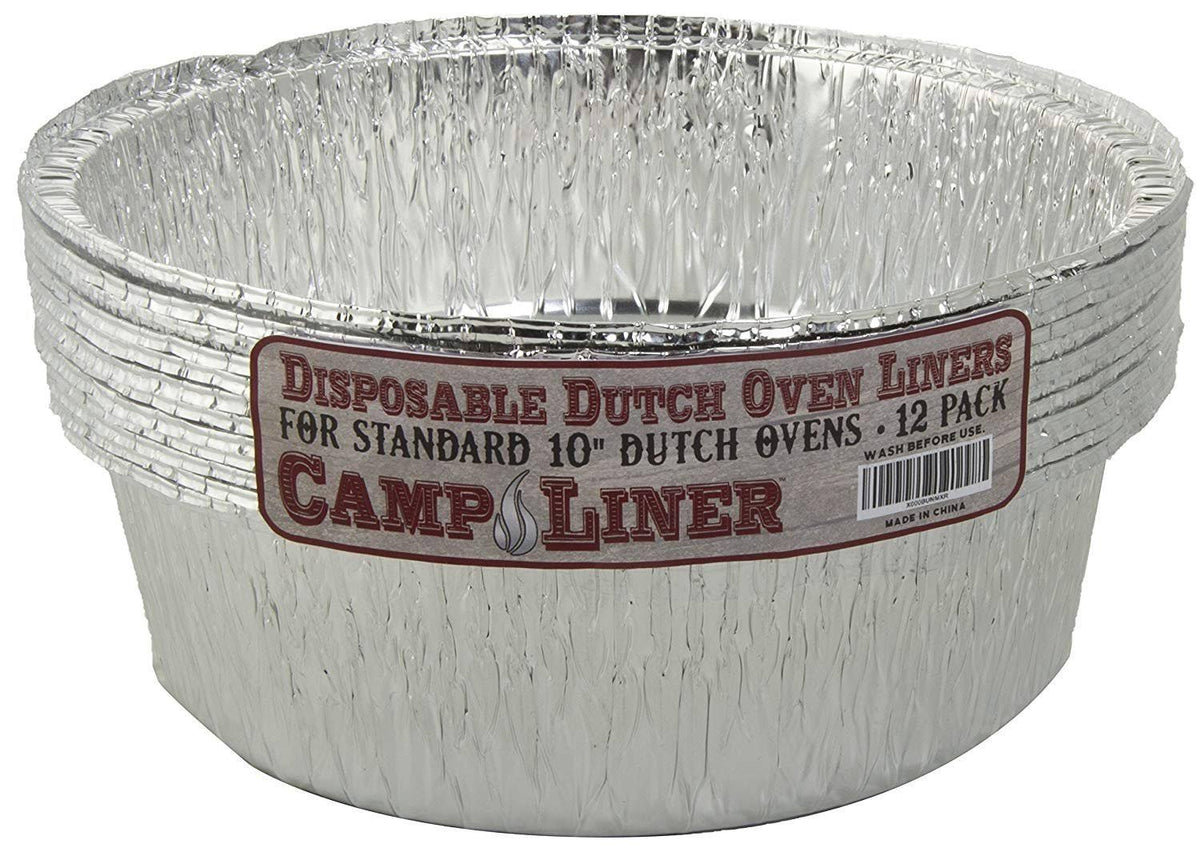 Disposable Foil Dutch Oven Liner, 12 Pack 14x22 8Q B89573