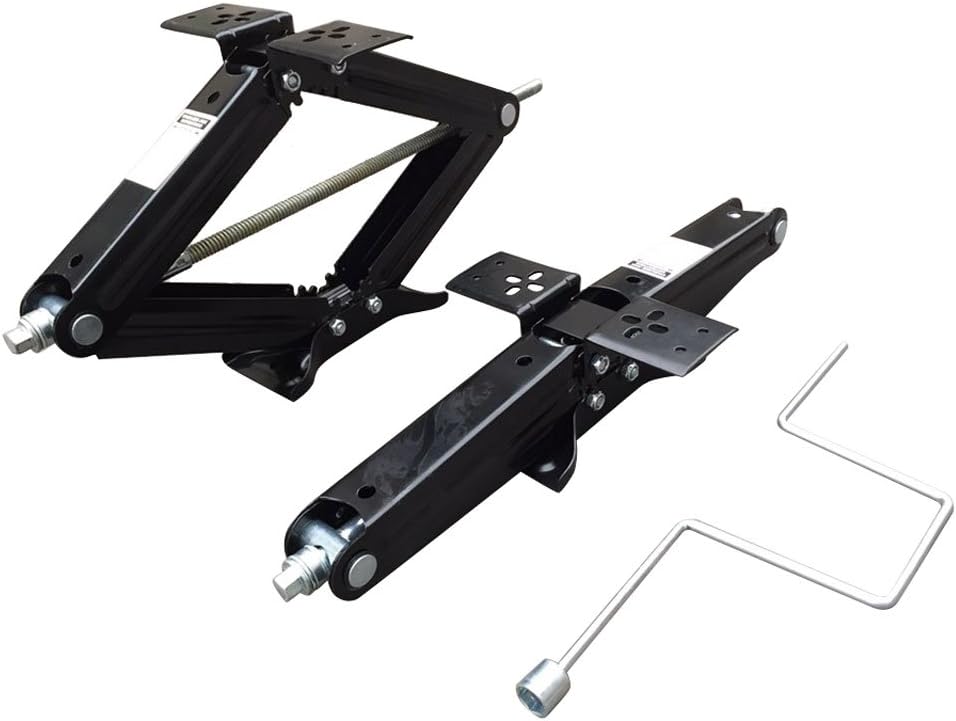 2pcs 5000Lbs RV Scissor Jack with Crank Handle W48980