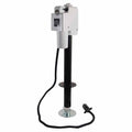 12-Volt Electric Tongue Jack with White Cover and 7-Way Plug, 3650 lb. Q986