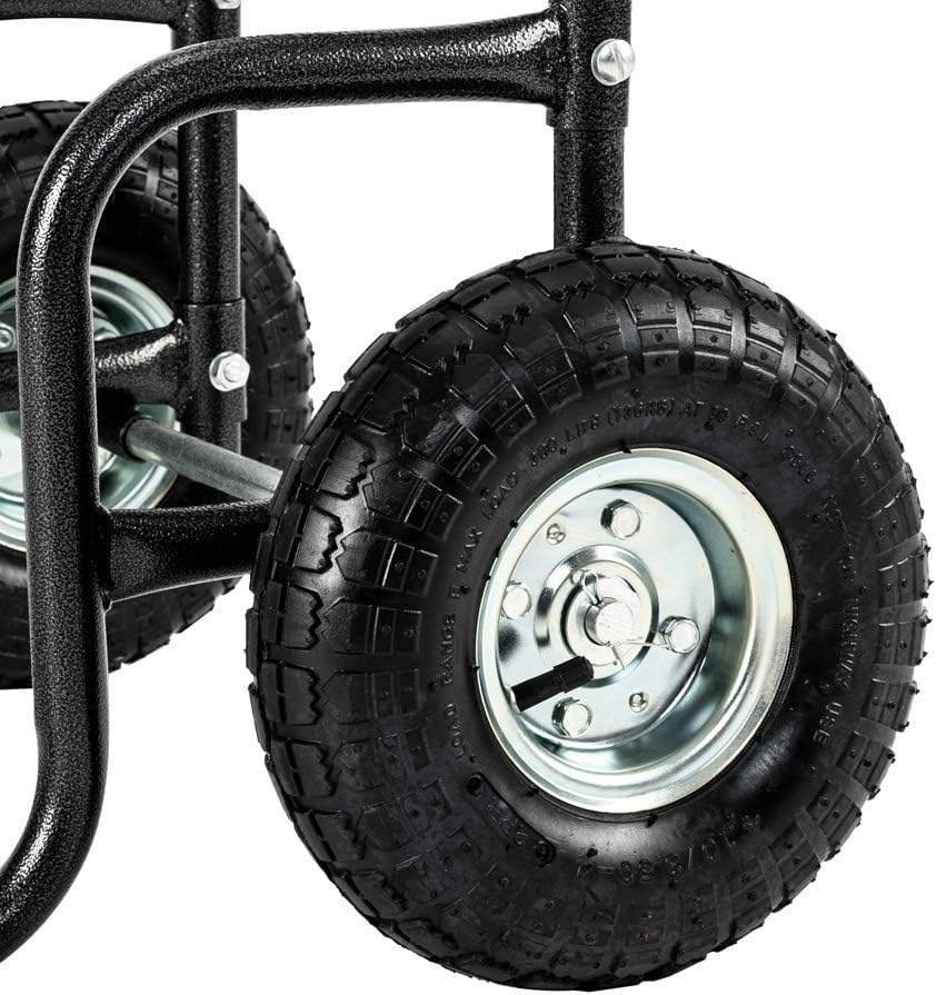 Firewood Cart Wood Hauler Log Carrier with Rolling Wheel V390