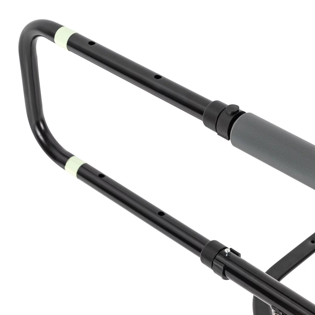Black Adjustable Bed Side Rail with Storage Pocket J47754