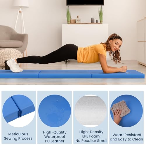 2" Thick Folding Exercise Mat with Carrying Handles O6969