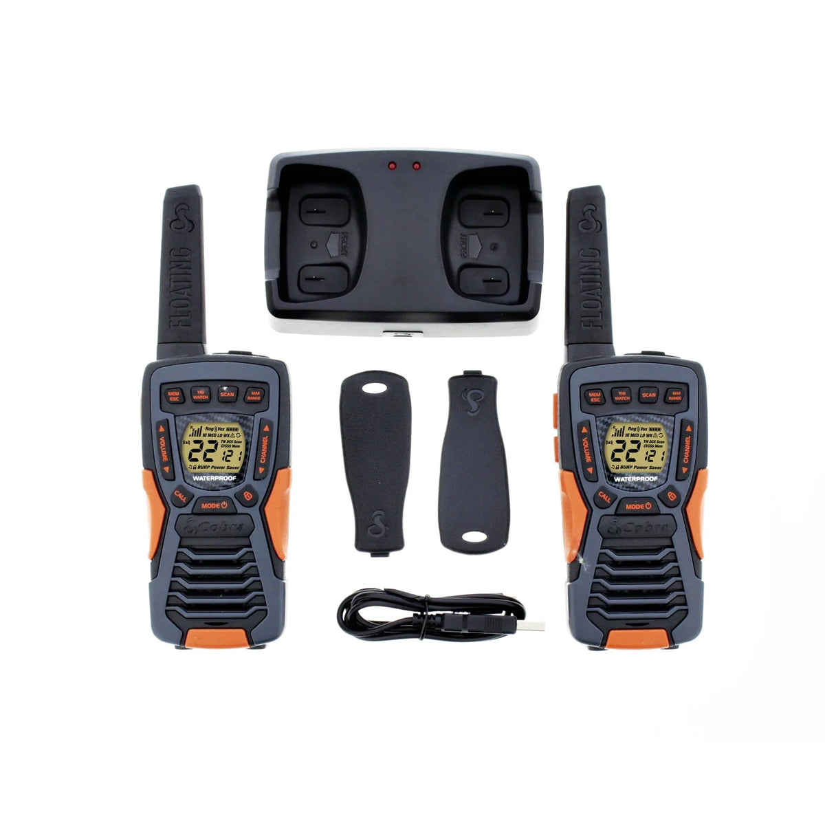 Floating Rechargeable Two-Way Radios (2-Pack) B488