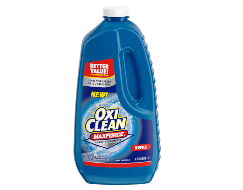 Laundry Stain Remover Spray, 12 fl oz + 48 Fl Oz Refill Bottle Kit G9010