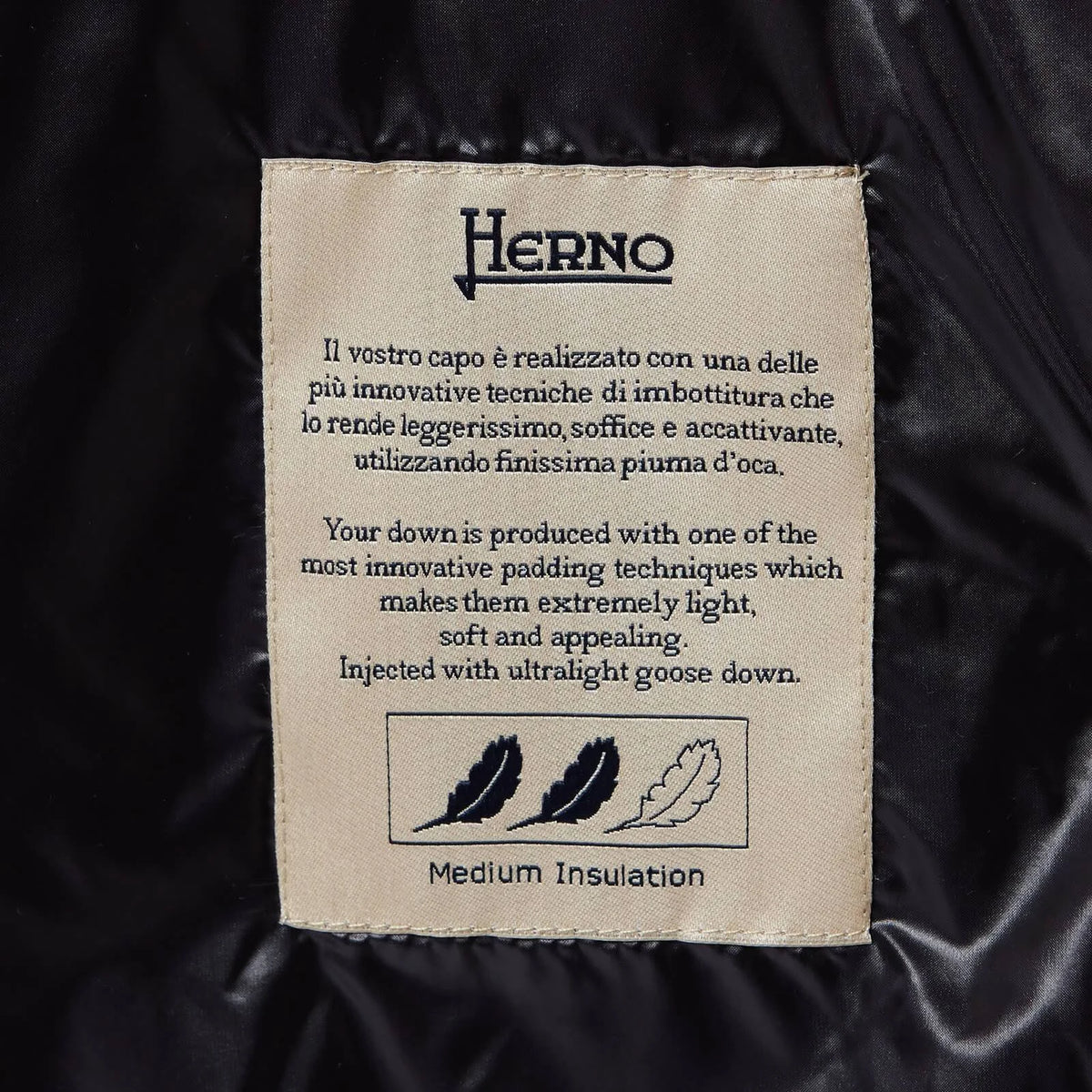 Black Down Coat V7193