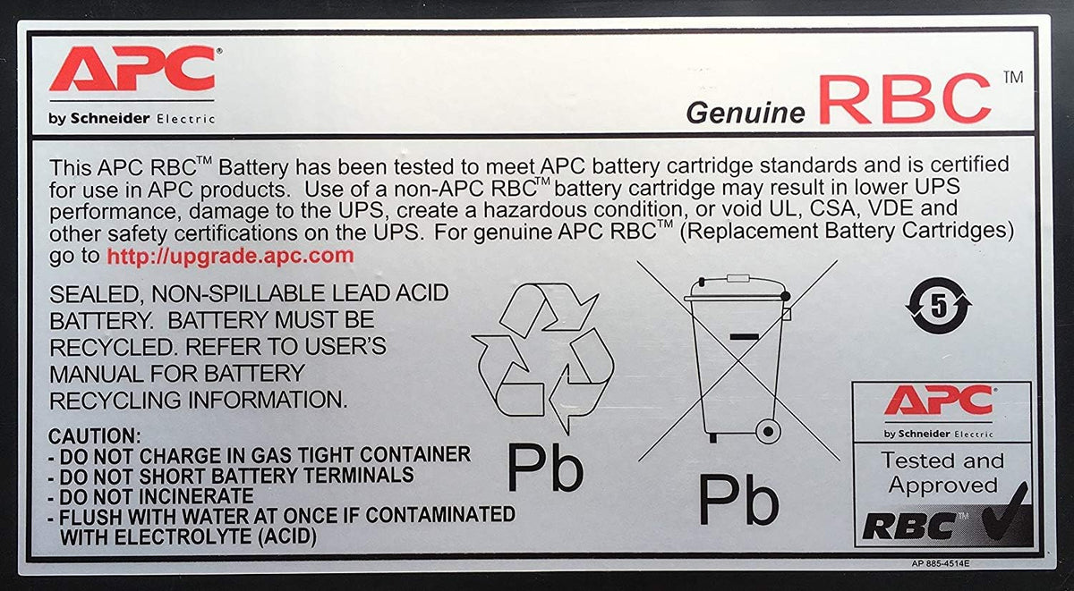 APC UPS Battery Replacement Pack of 2 E9958