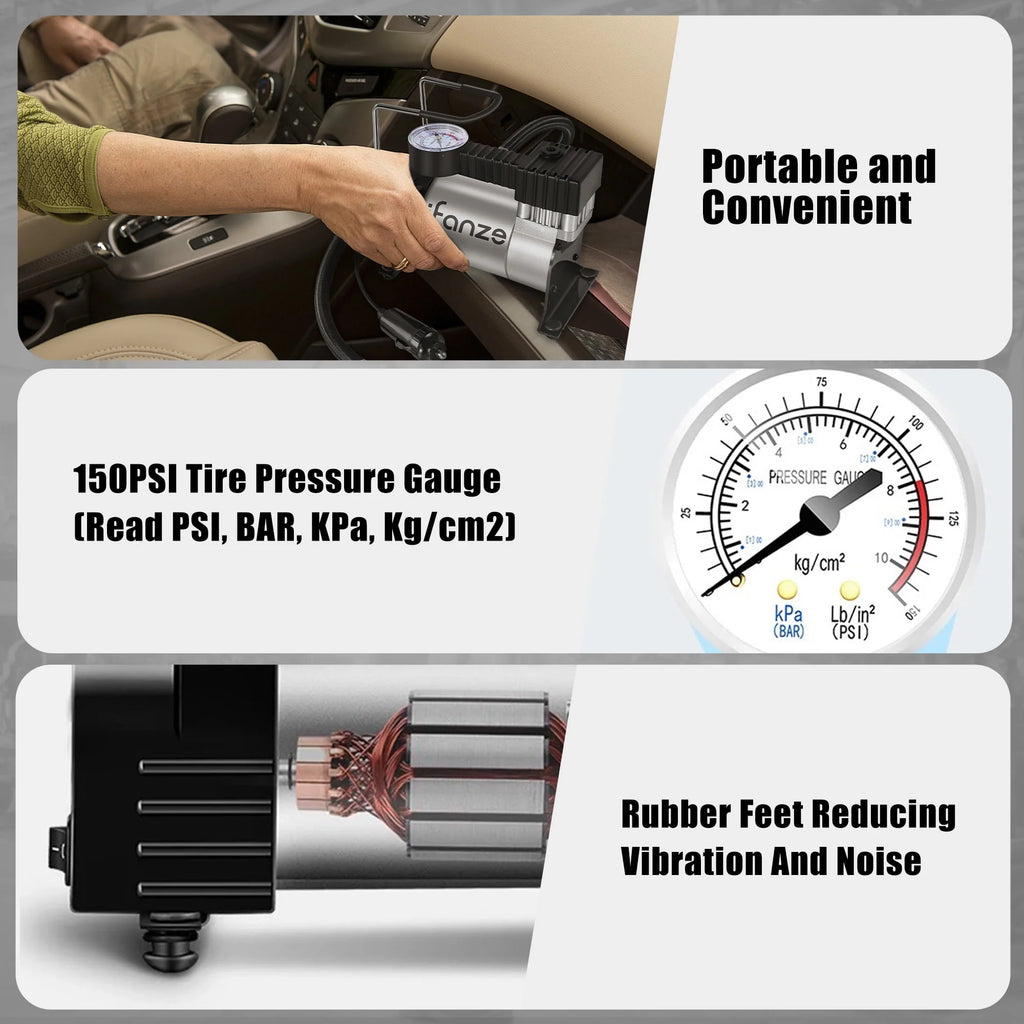 Portable Air Compressor Tire Inflator 12V G108279