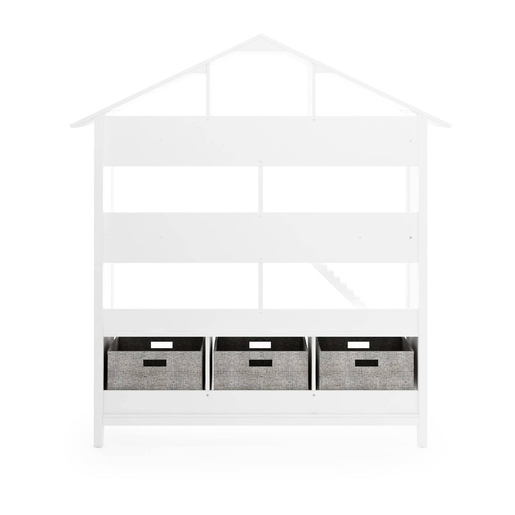 White Kids Dollhouse Bookcase P536306