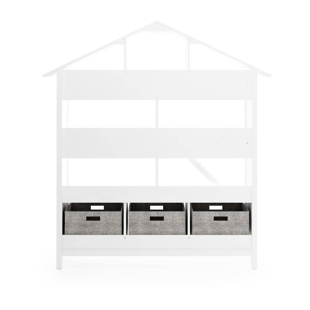 White Kids Dollhouse Bookcase P536306