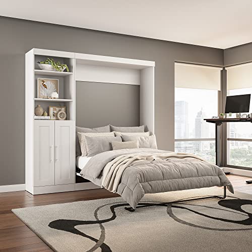 Bark Grey Full Murphy Bed with Drawers G3815