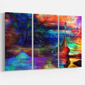 Oil Painting Print Multi-Piece Image on Wrapped Canvas W133012